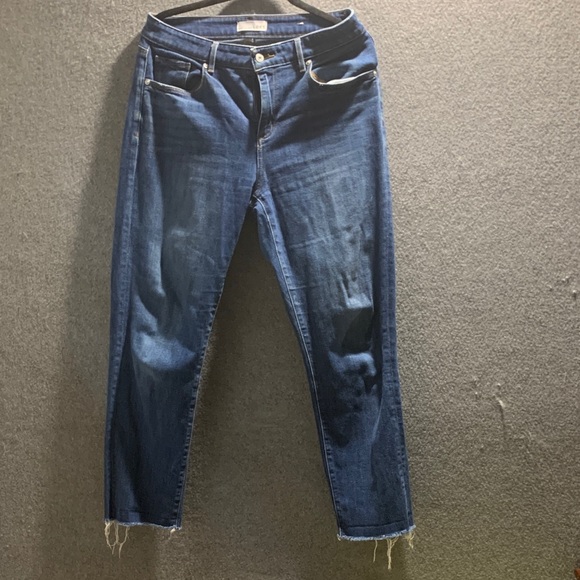 LOFT Dark Blue Ankle Jeans - Picture 2 of 4